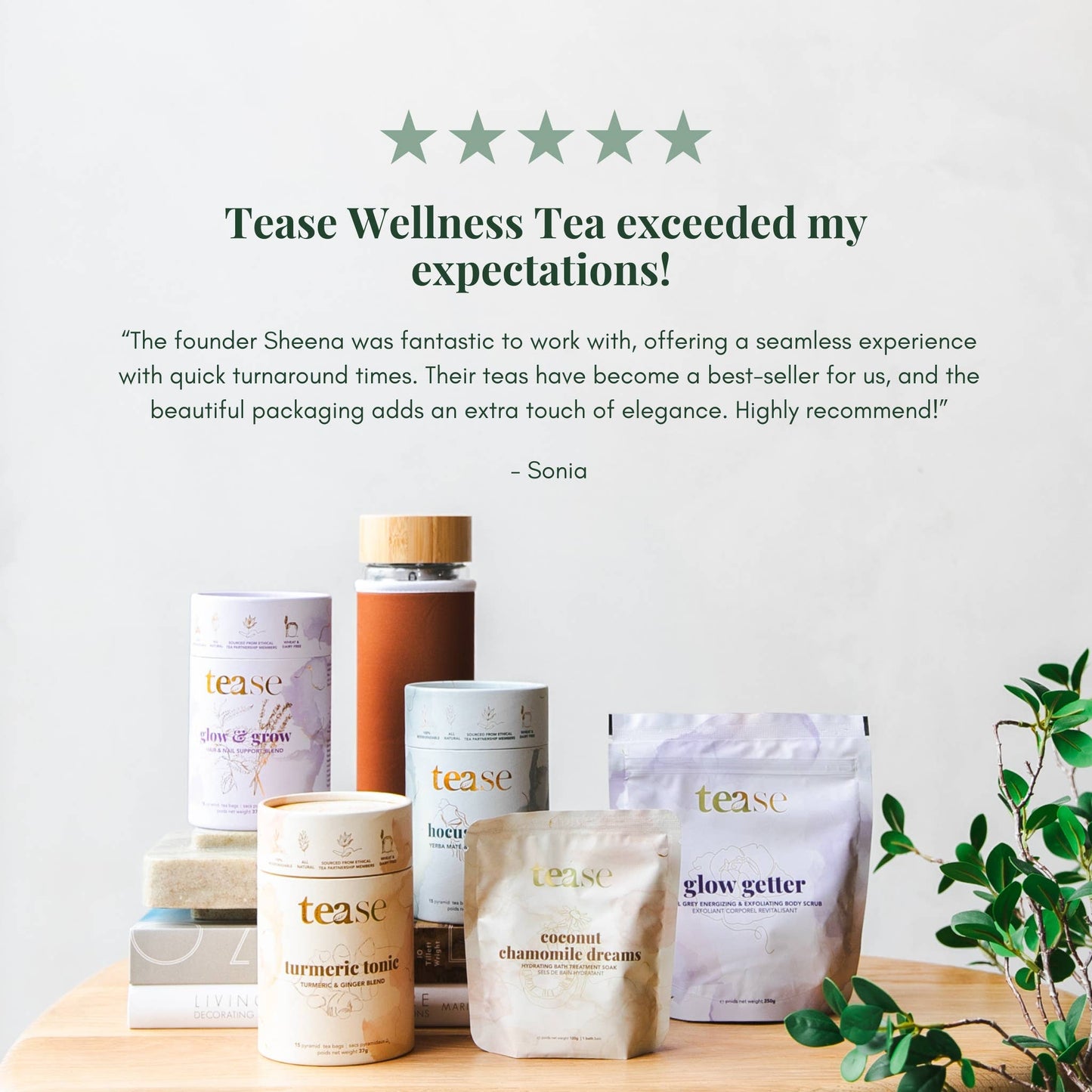 Tease | Wellness Tea Blends + Accessories - Golden Slumbers Tea Refill | Herbal Tea | Sleep Support Tea