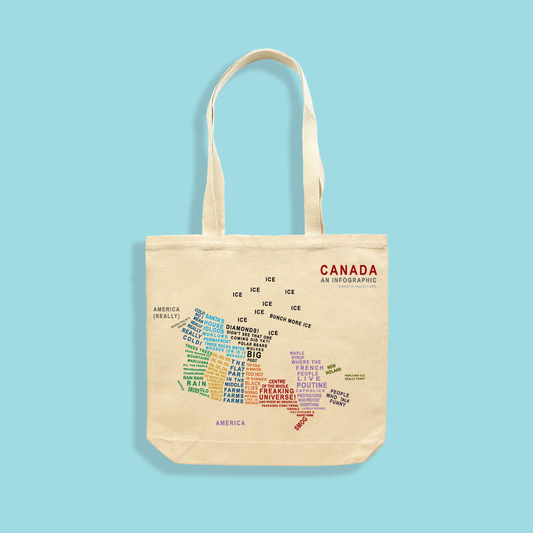 MAKE Vancouver - MAKE Original - Canada Explained Infographic - Tote Natural