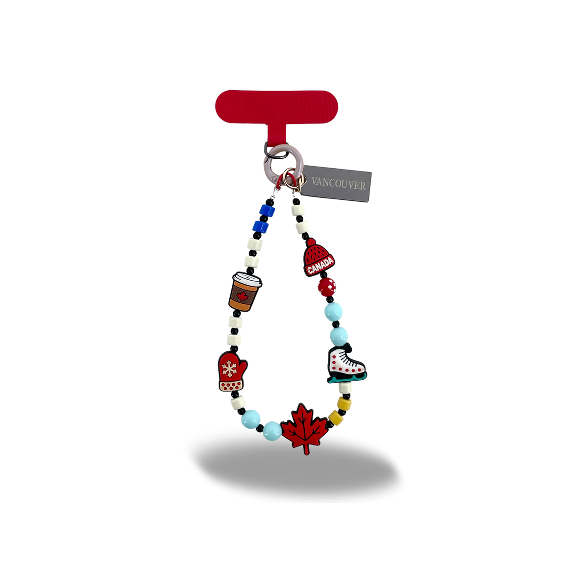 Northern Icons Canada - Cozy Canada Break Bag Charm – Winter Icons Beaded Keychain for Totes & Travel Bags