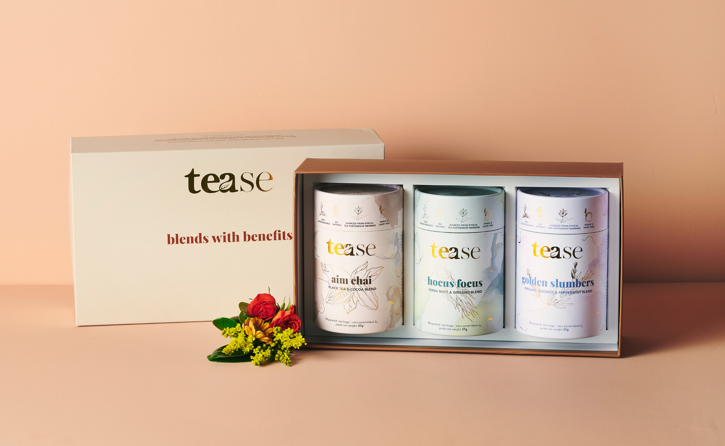 Tease | Wellness Tea Blends + Accessories - Midnight Mint | All Natural Biodegradable, Organic Tea Blend