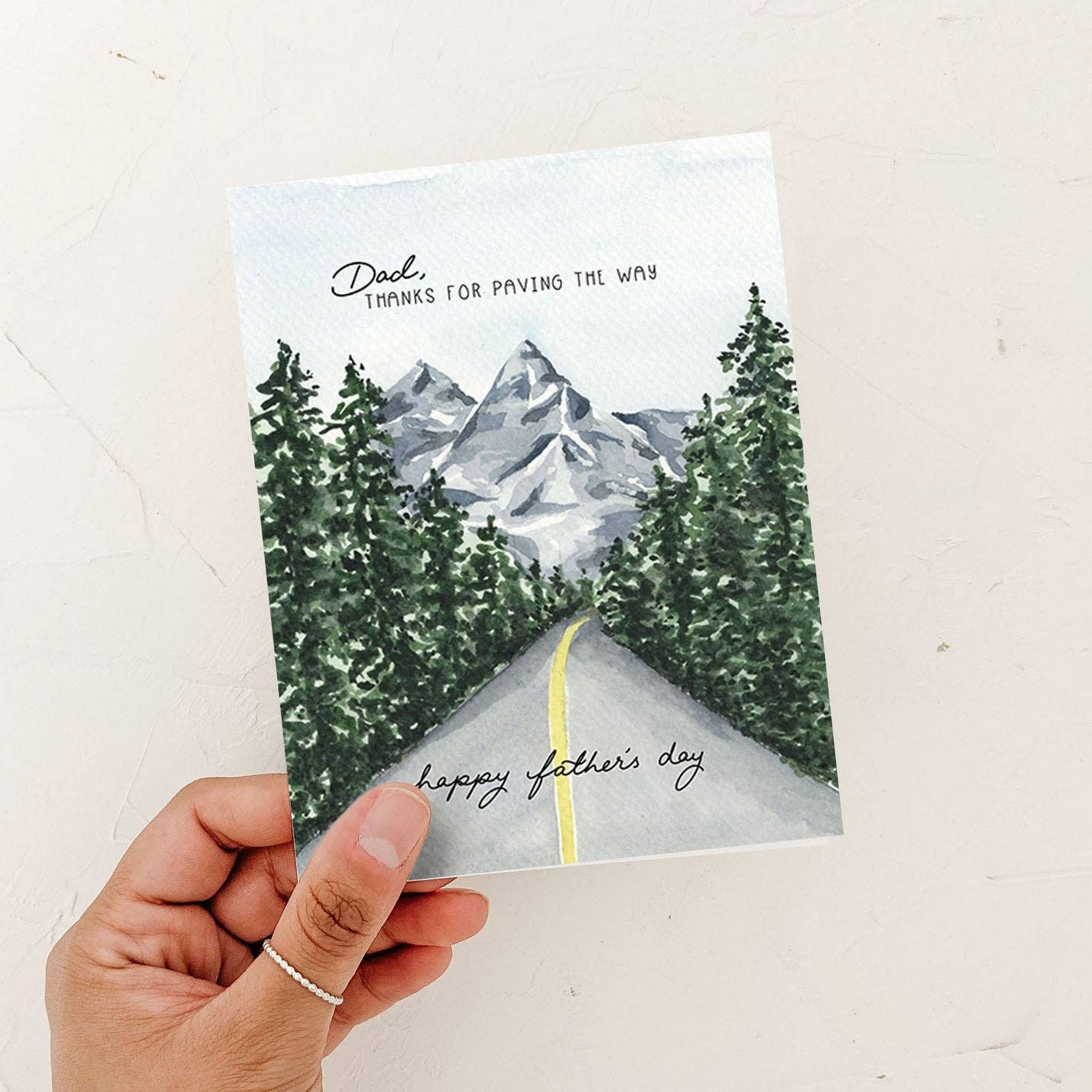 Almeida Illustrations - Father's Day Paving the Way Card | PNW Card: Kraft