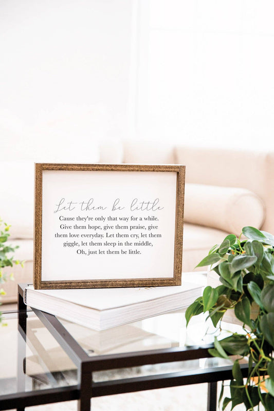 Notes in Knots - Let Them Be Little Sign: 12x16