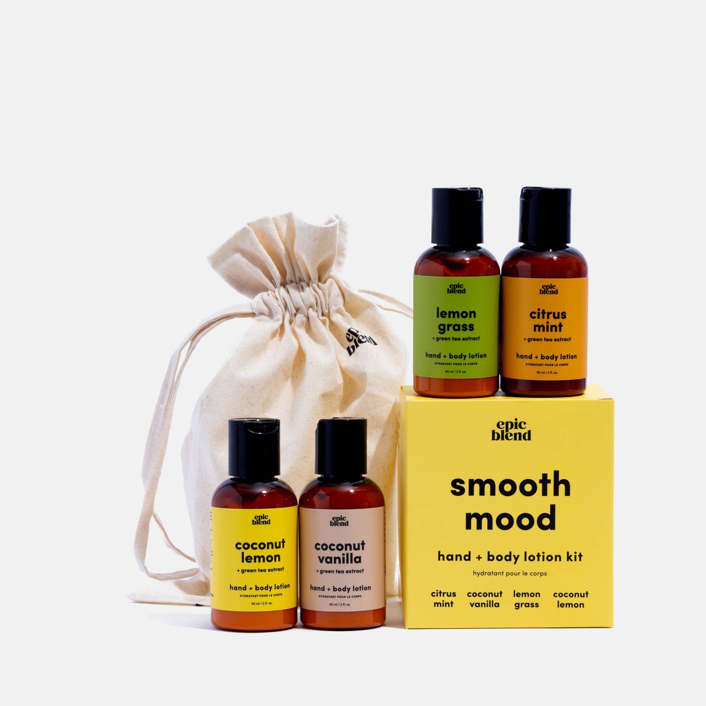 Epic Blend - Smooth Mood - Hand and Body Lotion Kit Bundle