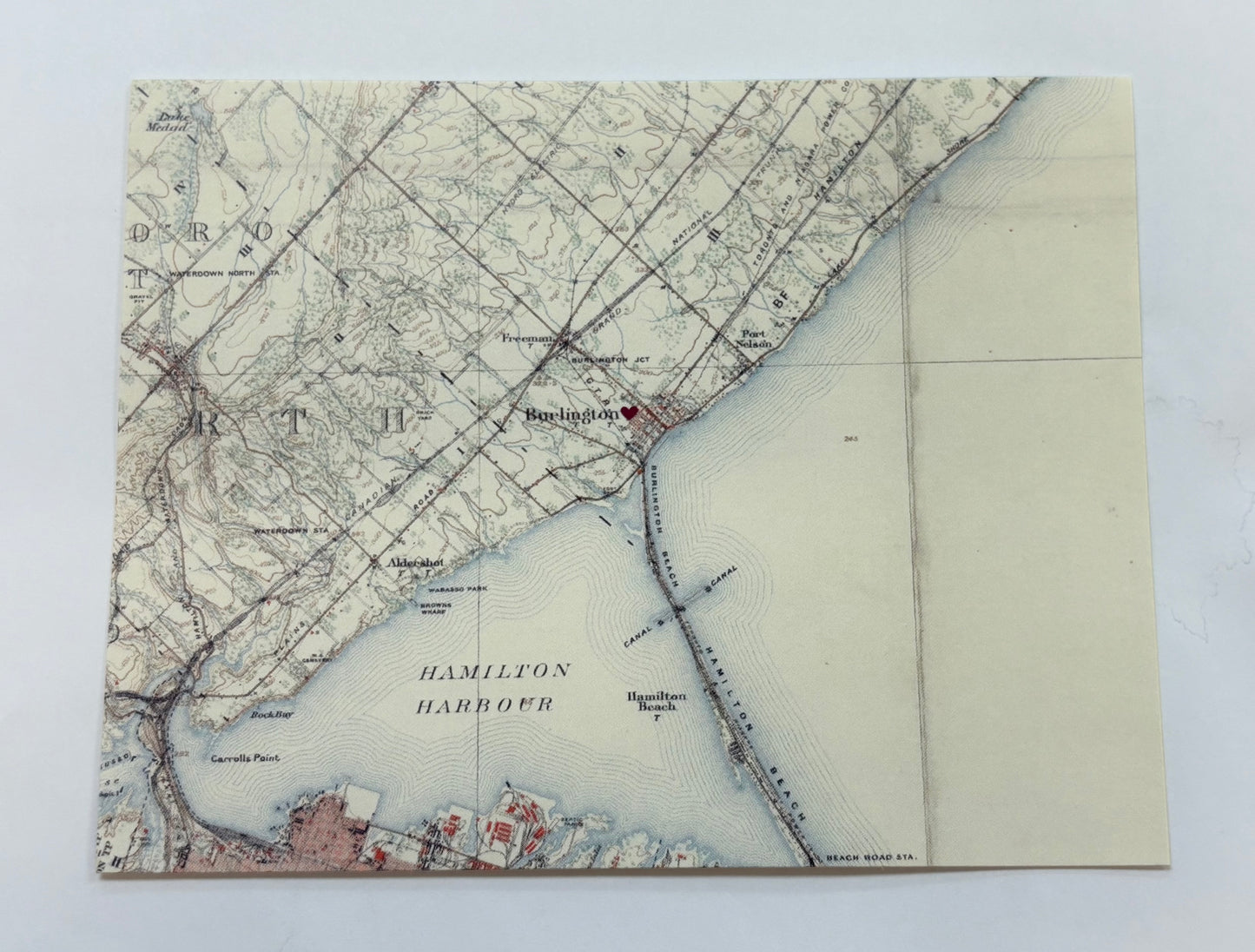 Sadie & June - Burlington area  Map Postcard