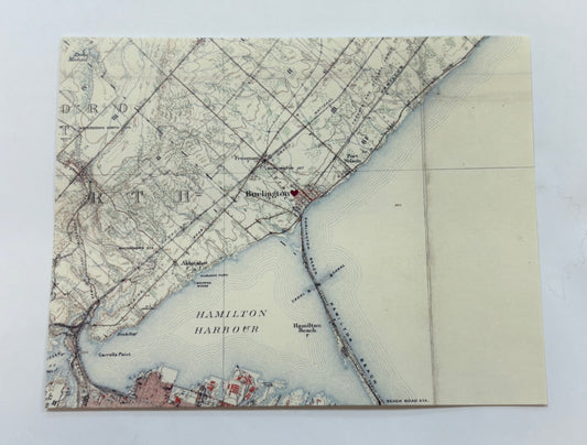 Sadie & June - Burlington area  Map Postcard