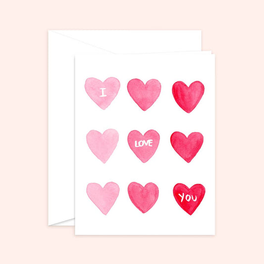 Almeida Illustrations - Love you Greeting Card - Anniversary Love: White