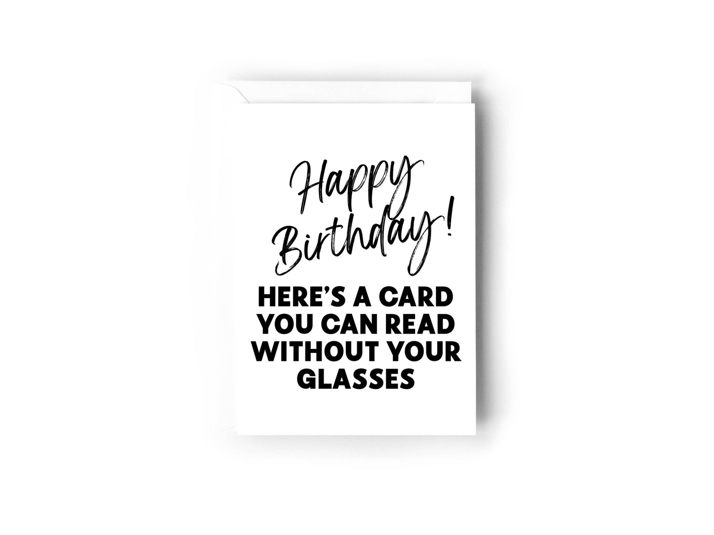 Creativien Studio - A card you can read without your glasses card
