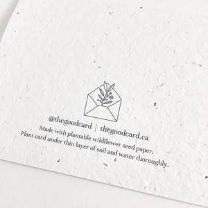 The Good Card - Plantable Greeting Card - Mother's Day - Envelope