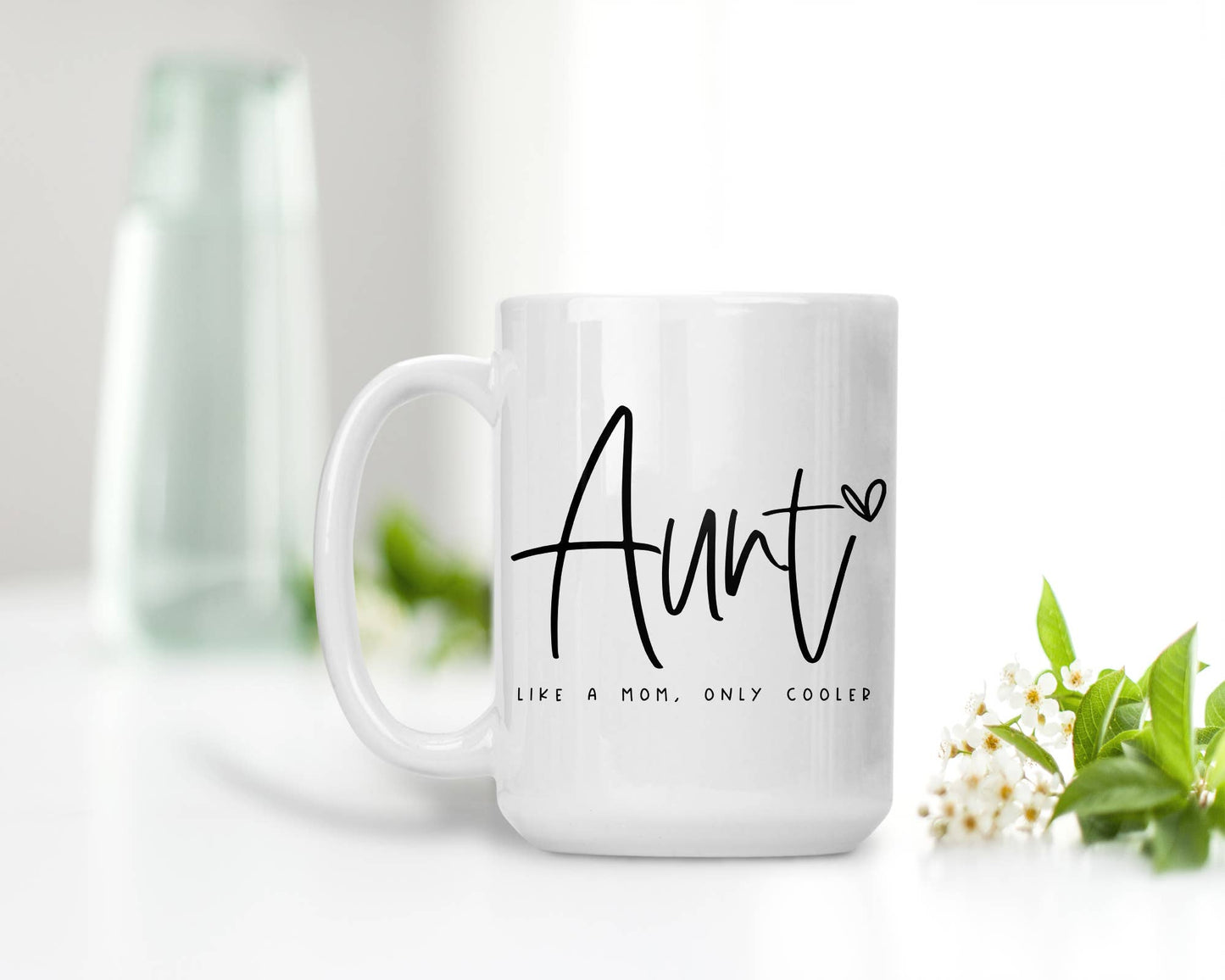 The Playful Pineapple - Aunt Like A Mom, Only Cooler Mug: White