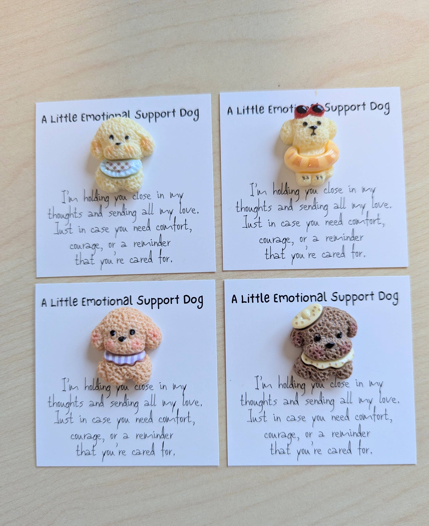 Uplifted Ink - Emotional Support Dog Card Sympathy, Encouragement & Thinkin