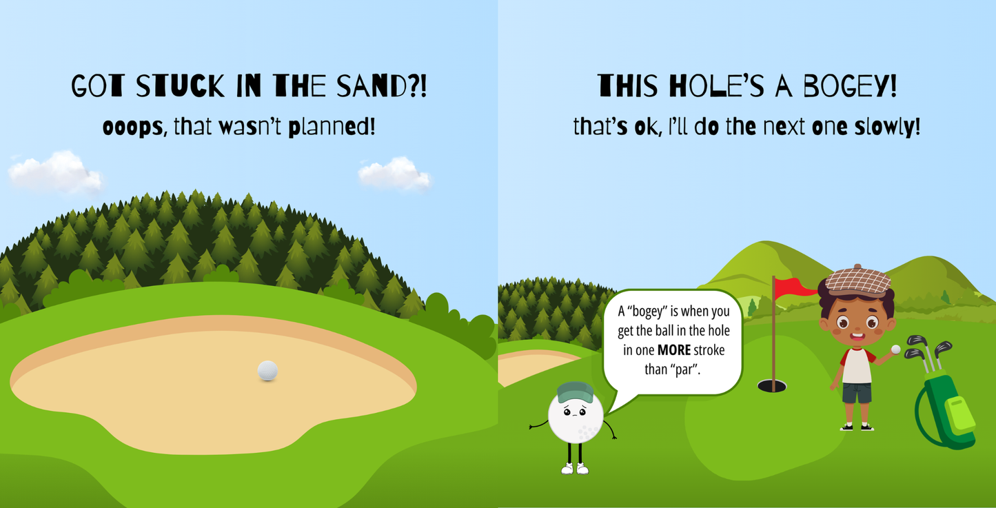 Doodle Paw Press - Hello Golf | Golf Books for Babies | Sports Baby Books