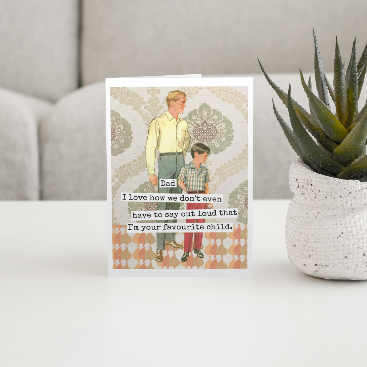 RAVEN'S Rest Studio - Greeting Card. Dad I Love How We Don't Even Have To Say...
