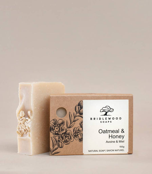 Bridlewood Soaps - Individually Boxed Soap: Oatmeal and Honey