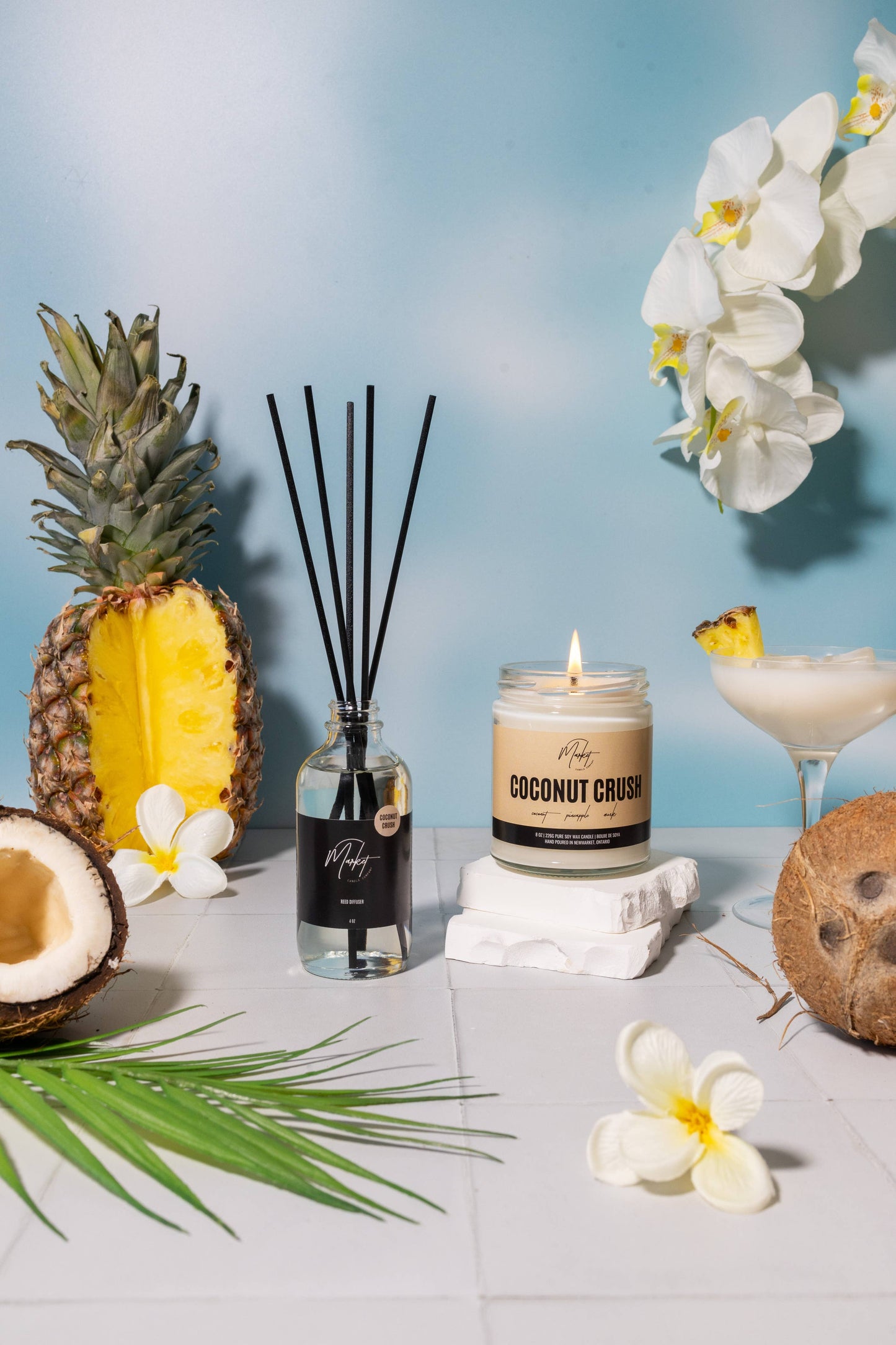 Market Candle Company - COCONUT CRUSH DIFFUSER REEDS