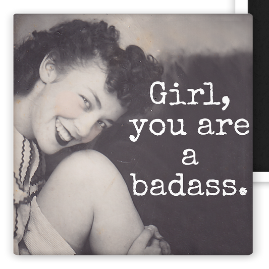RAVEN'S Rest Studio - Fridge Magnet. Girl, You Are a Badass.