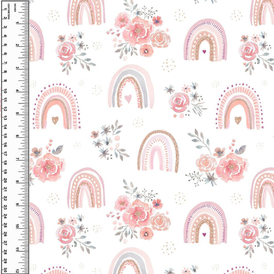 Busy Little Stitches - Dreams Bloom Rainbow Toddler Blanket