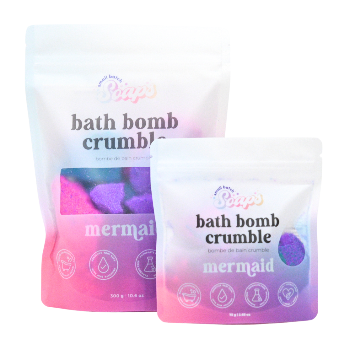 Small Batch Soaps - Mermaid Bath Bomb Crumble: Mini (75 g)