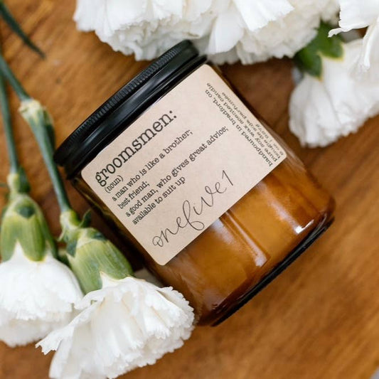 onefive1 - Groomsman definition soy candle