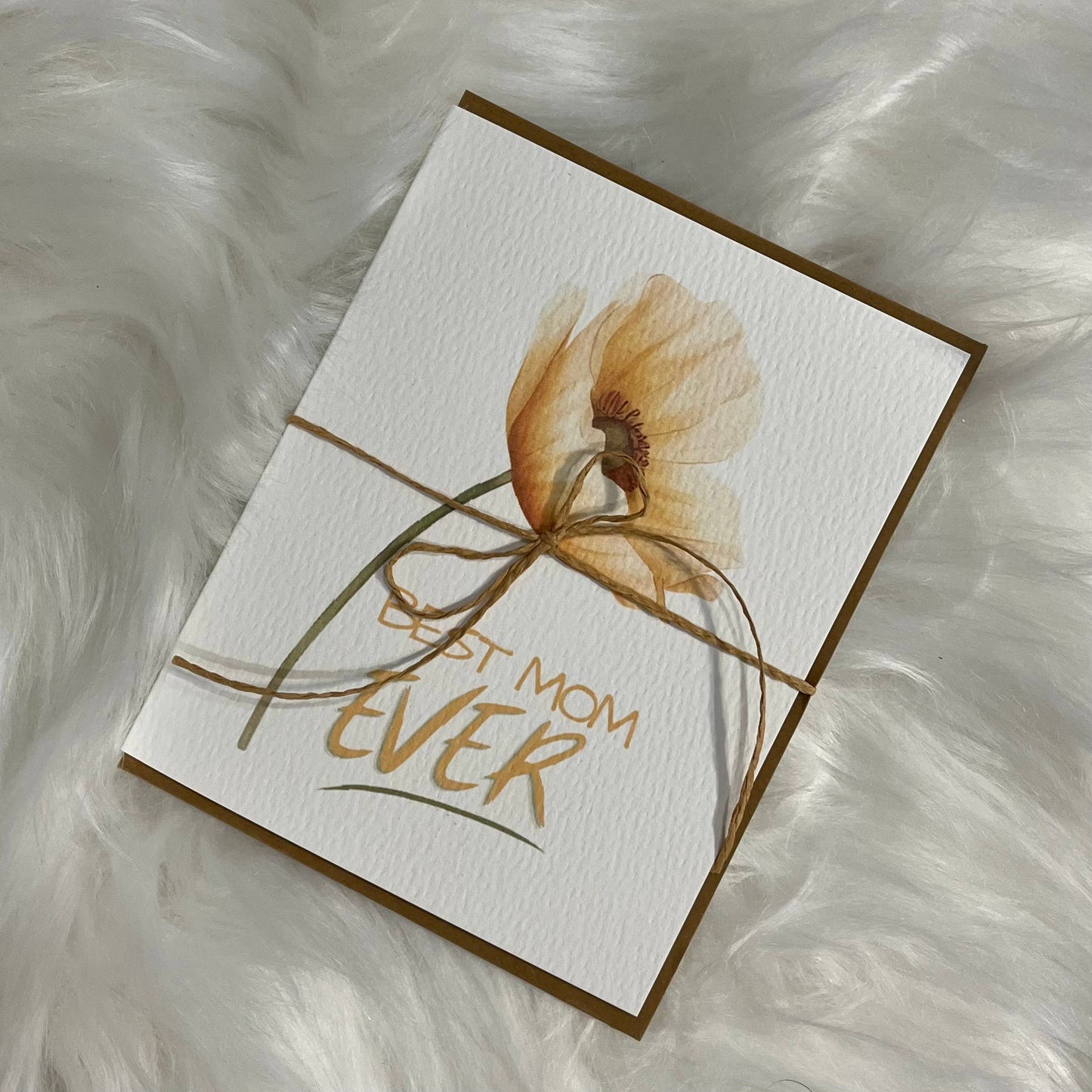 Paper Kuts - Mother's Day Best Mom Ever Card - Includes Kraft Envelope: Square