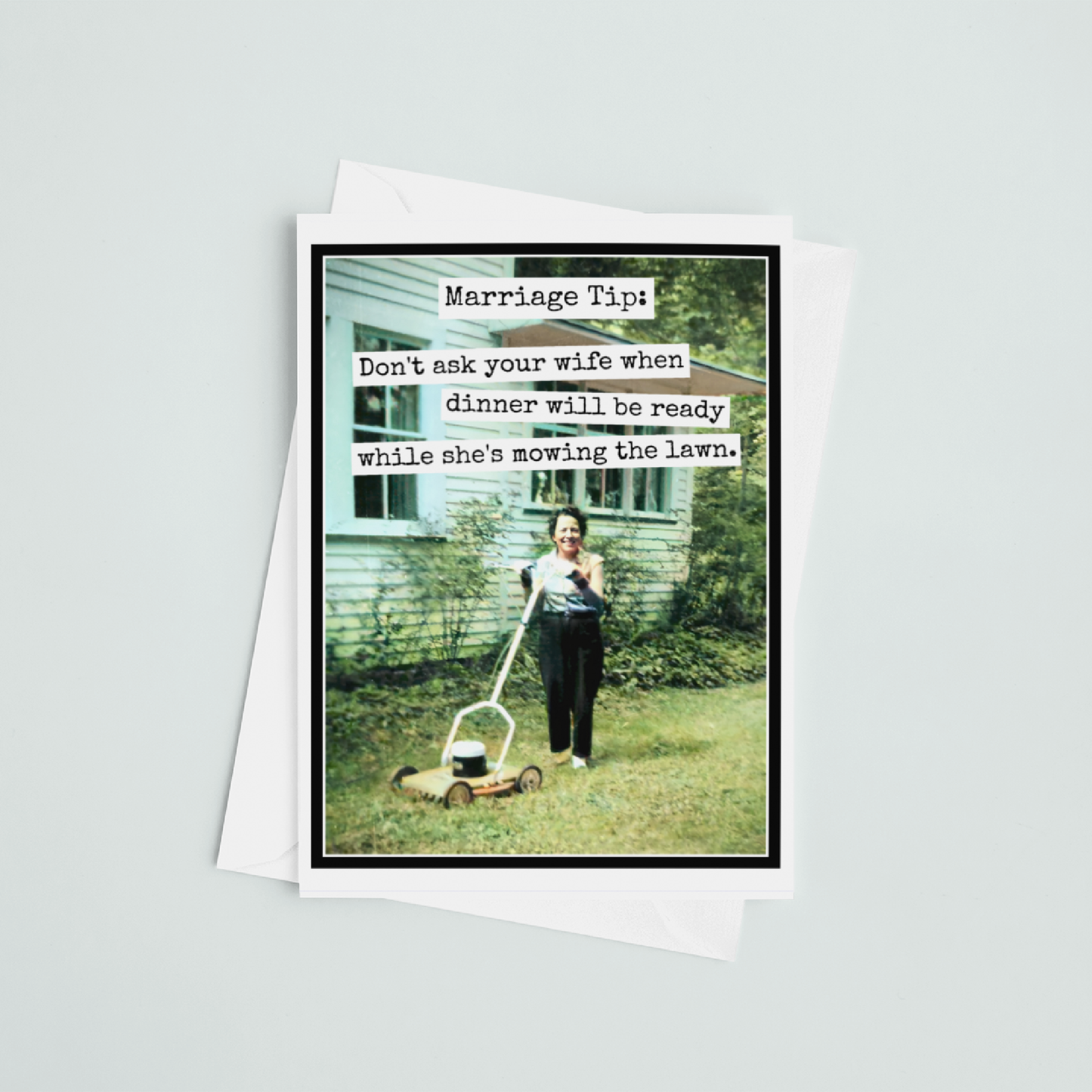 Raven's Rest Studio - CARD. Marriage Tip. Funny Greeting Card. Anniversary.