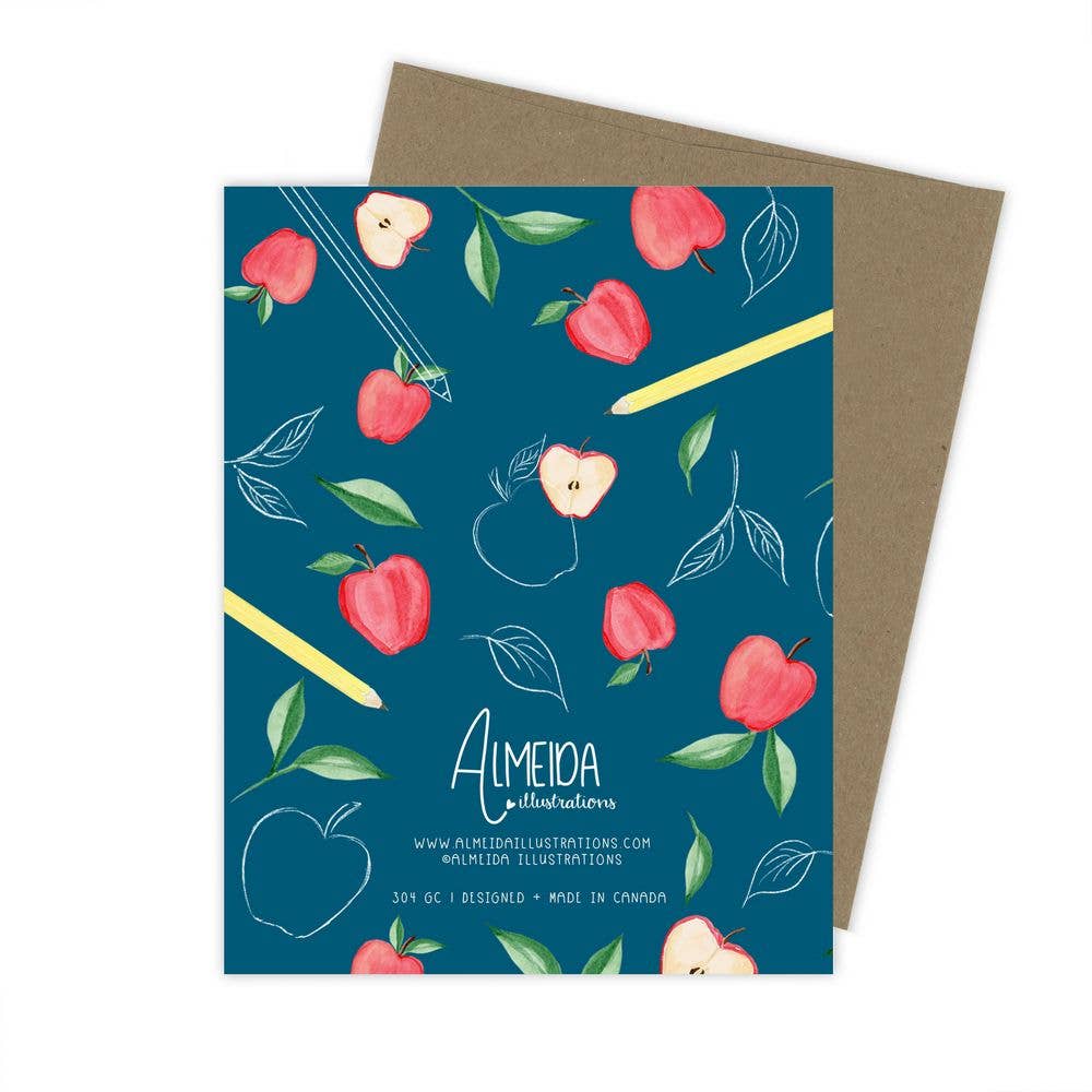 Almeida Illustrations - Teacher Appreciation Card: White