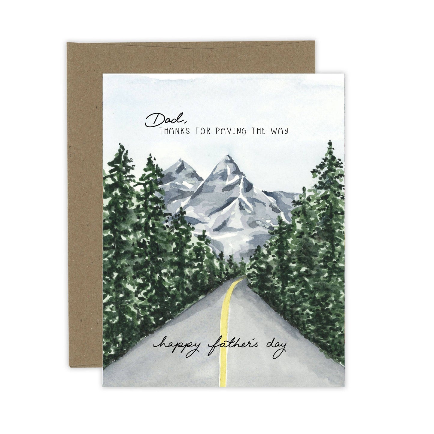 Almeida Illustrations - Father's Day Paving the Way Card | PNW Card: Kraft