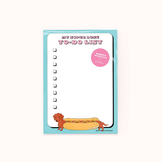 Party Mountain Paper co. - Super Long To-Do Notepad