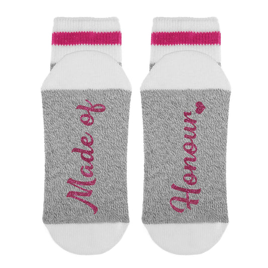 Sock Dirty to Me - Maid of Honour - Wedding Socks  : Glitter Pink