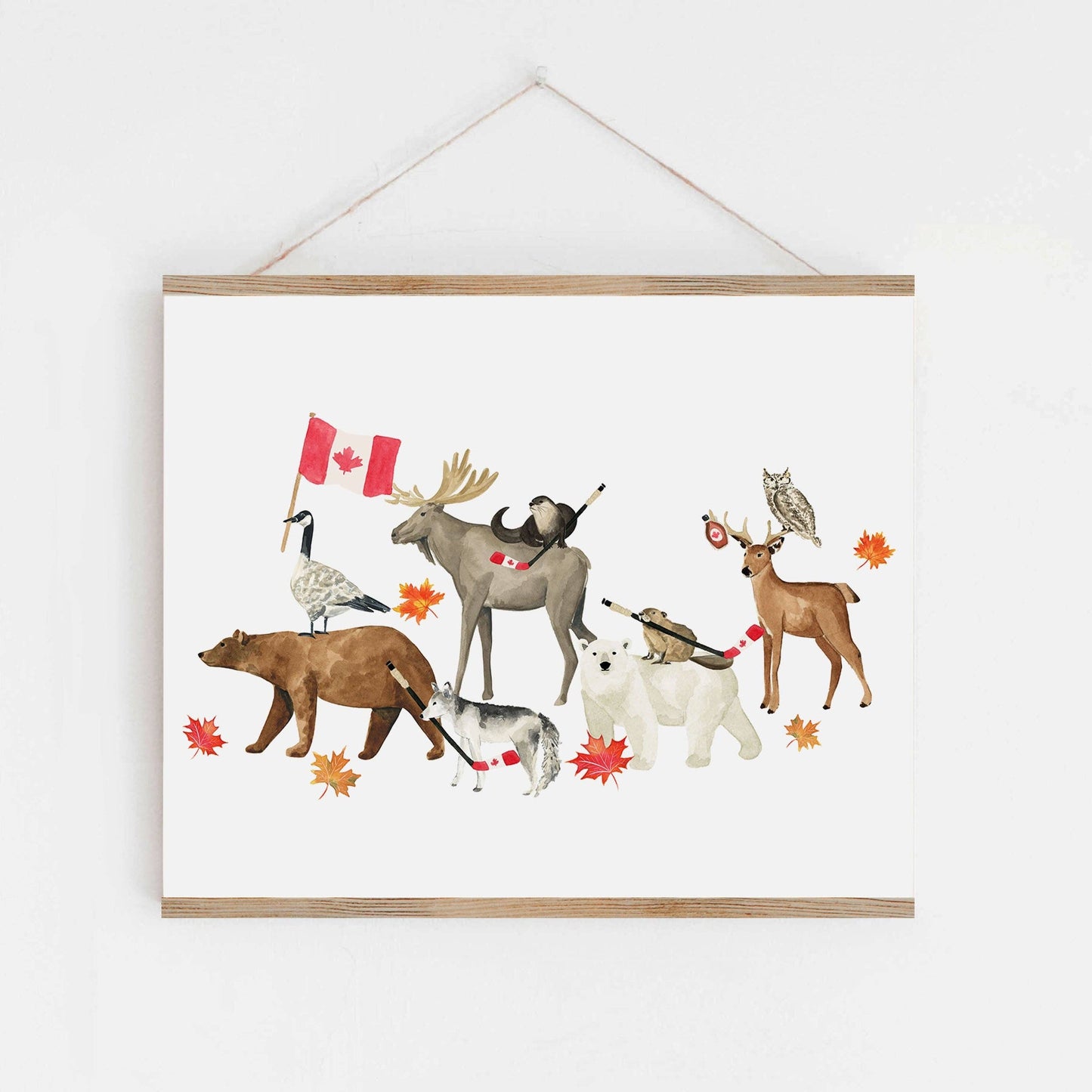 Almeida Illustrations - Team Canada Art Print: 8 x 10