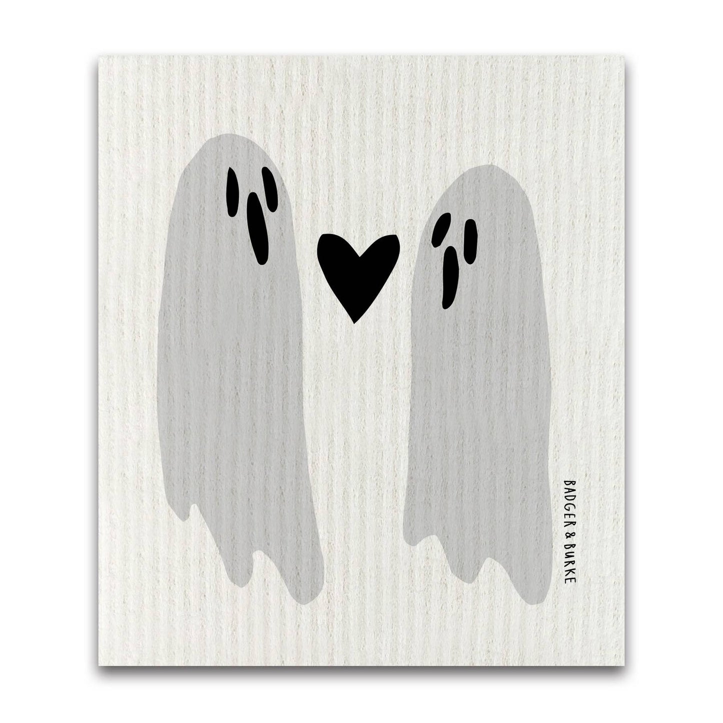 Badger & Burke - Ghosts Sponge Cloth / Reusable Paper Towel