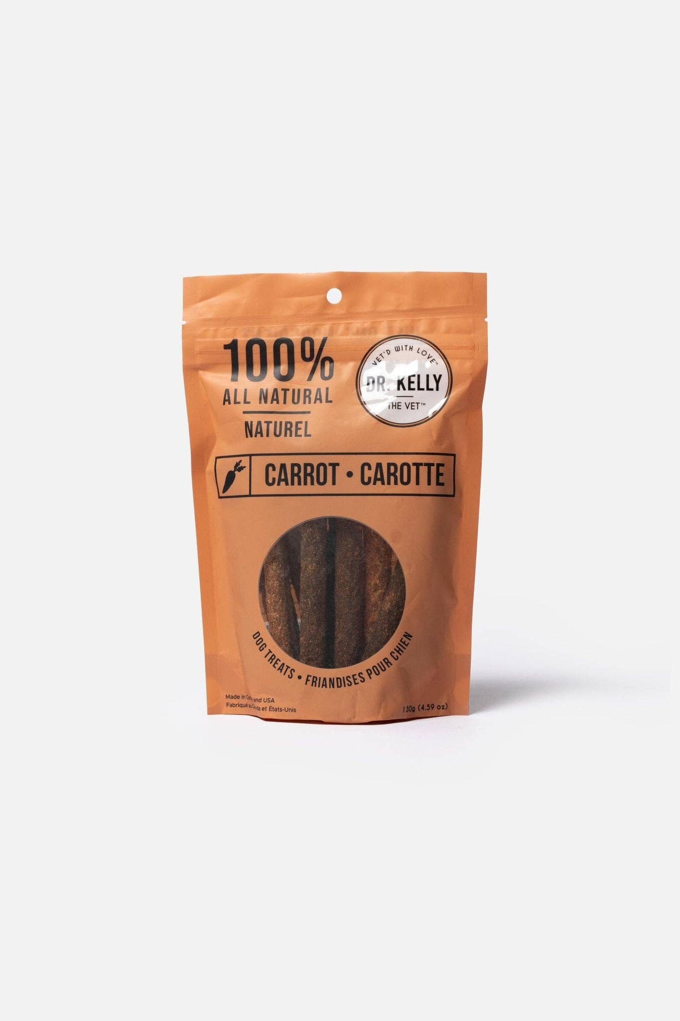 Silver Paw - Dr. Kelly The Vet 100% Natural Dog Treats - Carrot: 130g / 4.59 oz