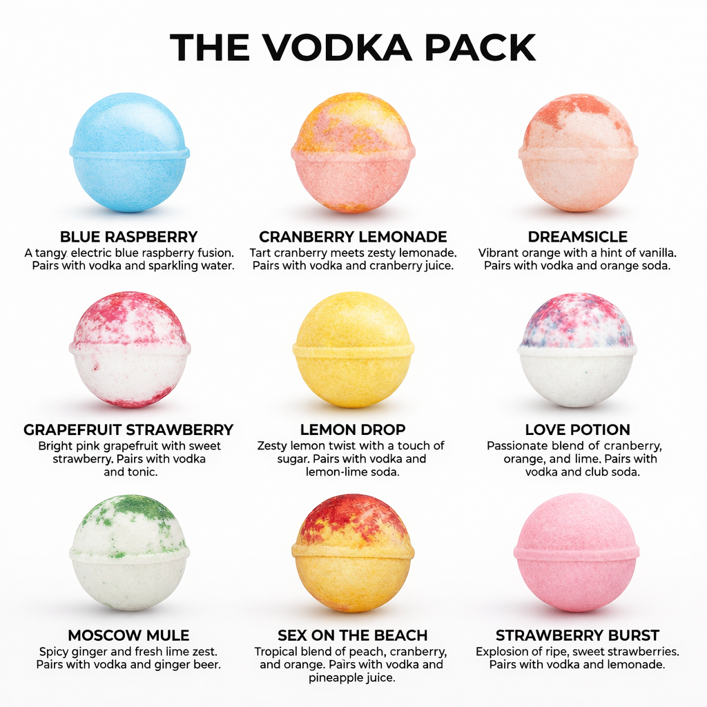 Cocktail Bomb Shop - VODKA PACK: 9 Cocktail Bombs