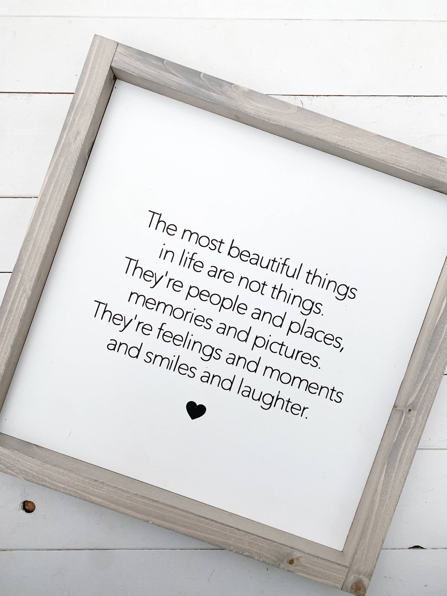 Ashwood Designs - The best things in life are not things: Dark Walnut