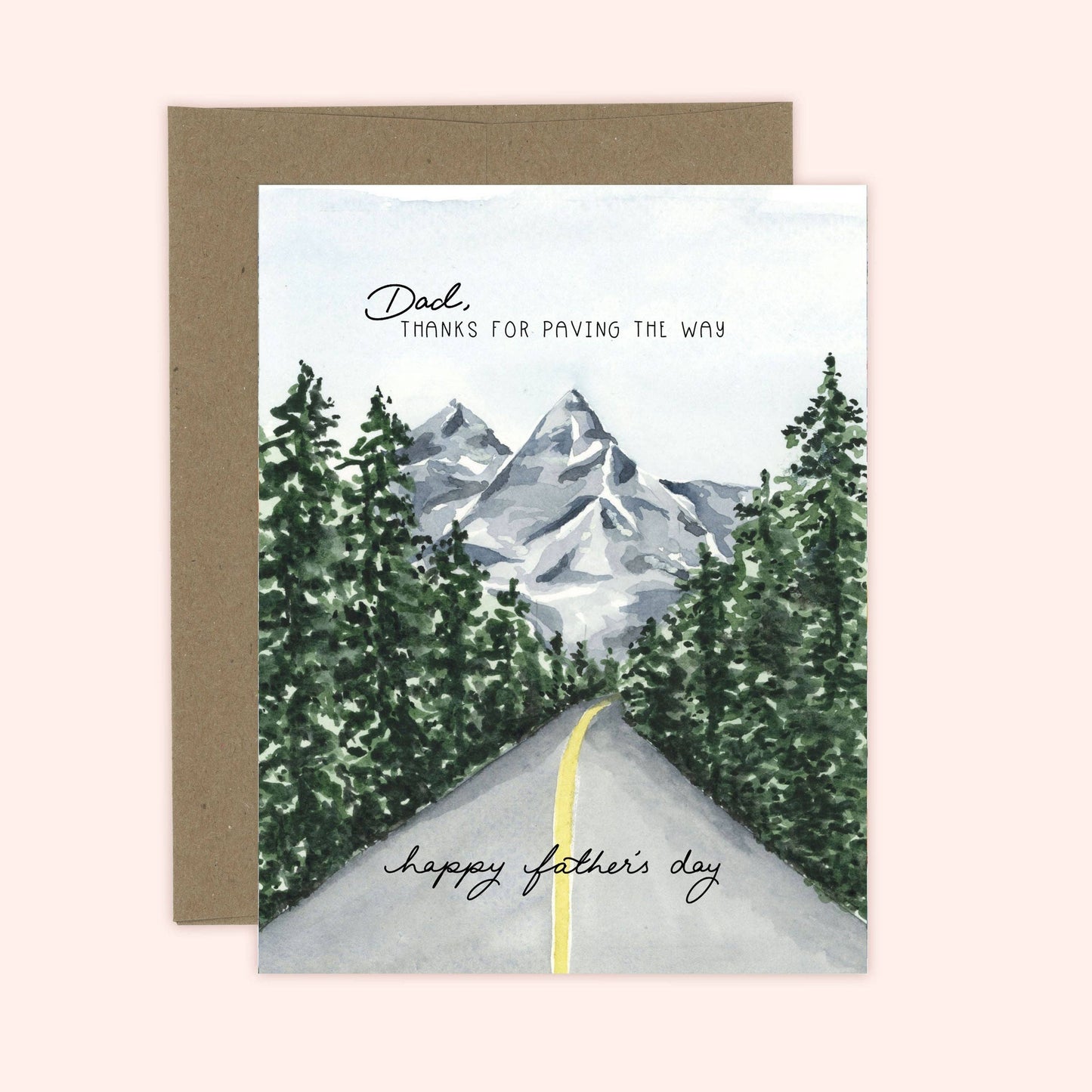 Almeida Illustrations - Father's Day Paving the Way Card | PNW Card: Kraft