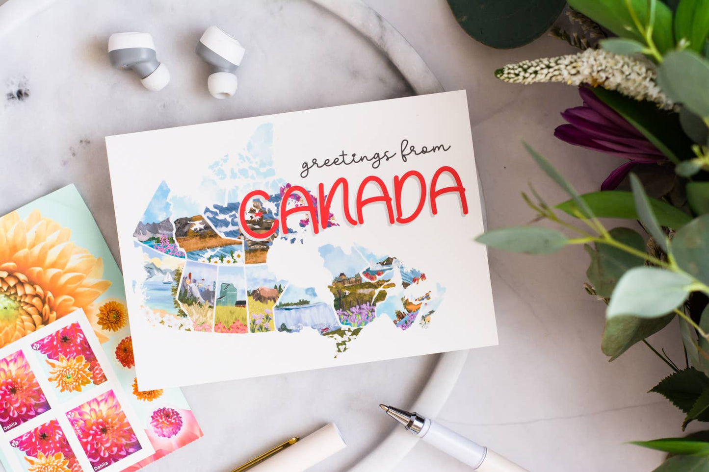Jaybee Design - Canada Map Postcard