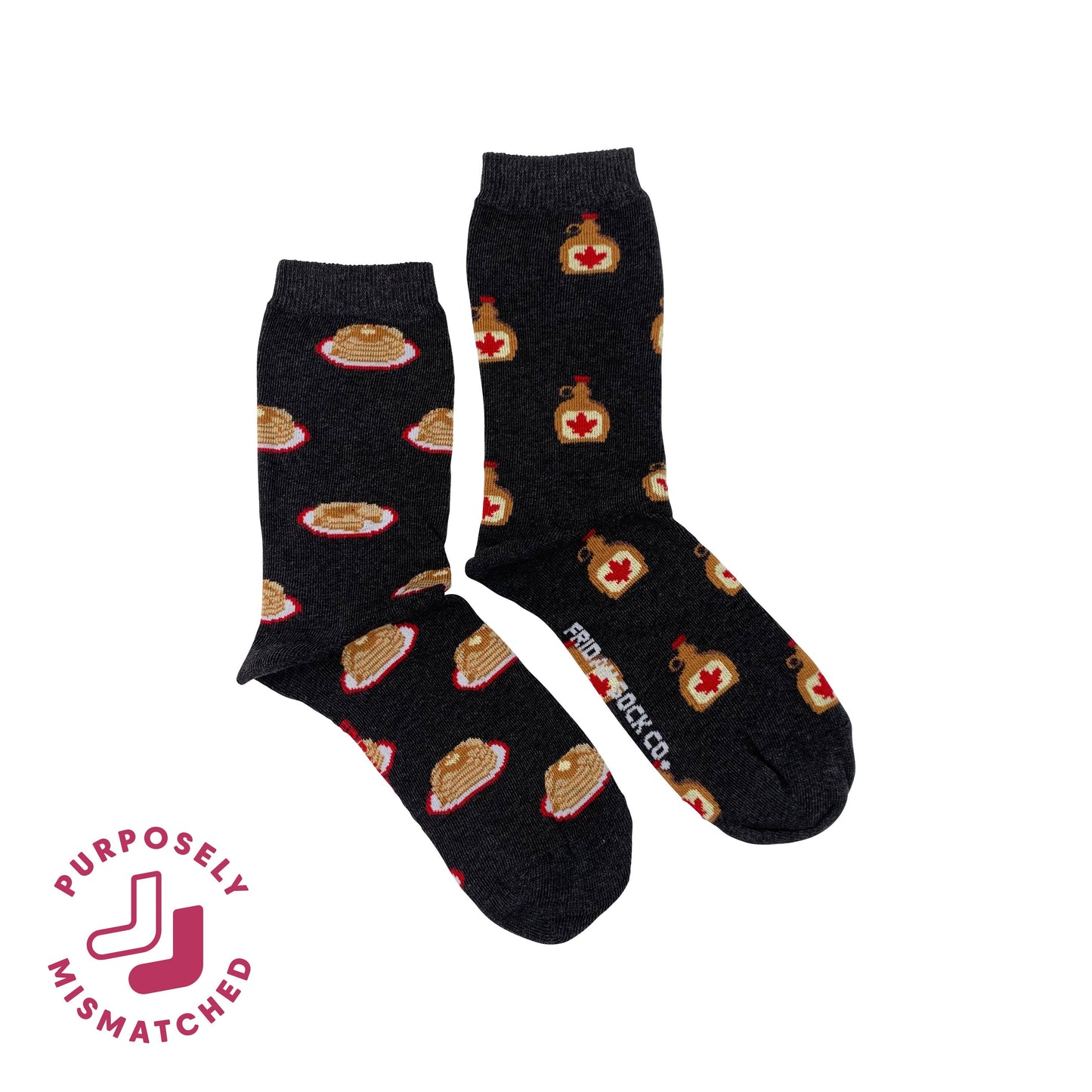 Friday Sock Co. - Women's Maple Syrup & Pancakes Socks: Women’s 5 – 10