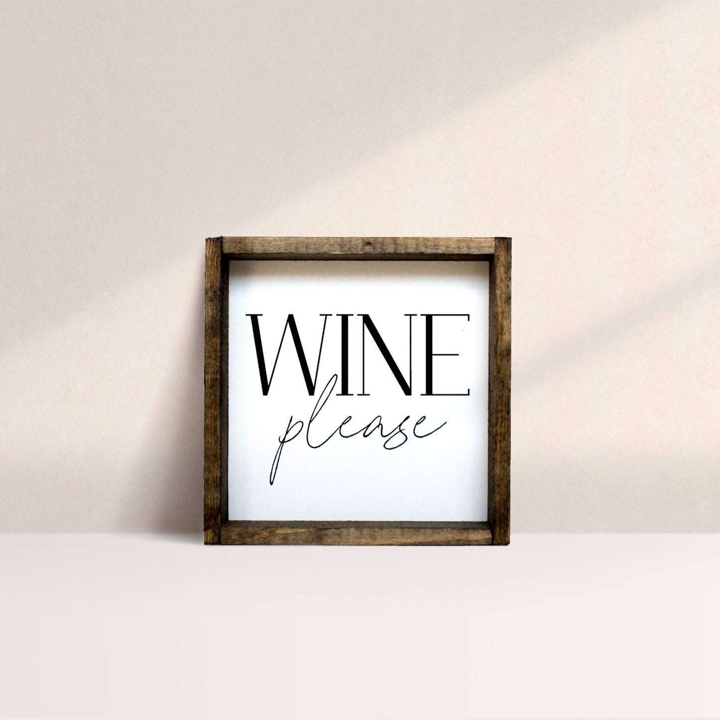 Williamraedesigns - Wine Please Framed Wall Art: Black