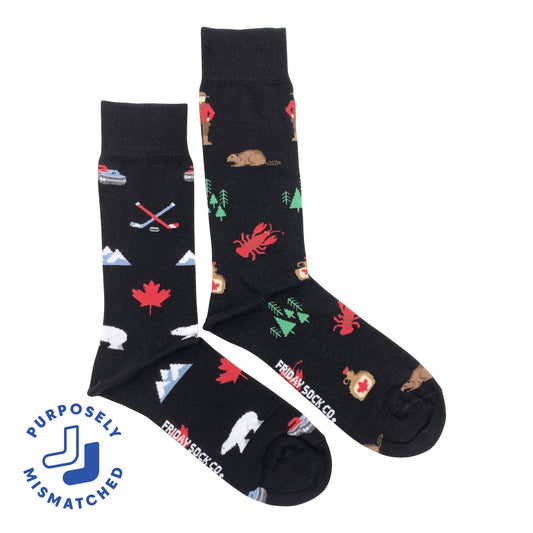 Friday Sock Co. - Men's Canada Icons Socks: Men's 7 - 12