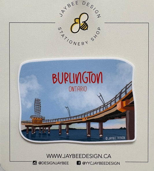 Jaybee Designs - Burlington Pier Sticker