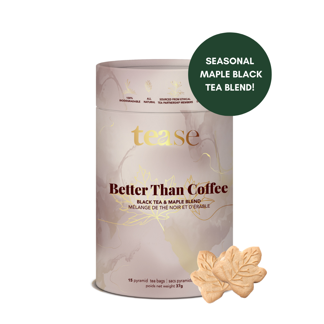 Tease | Wellness Tea Blends + Accessories - Better Than Coffee |  Energy Maple Vanilla Black Tea