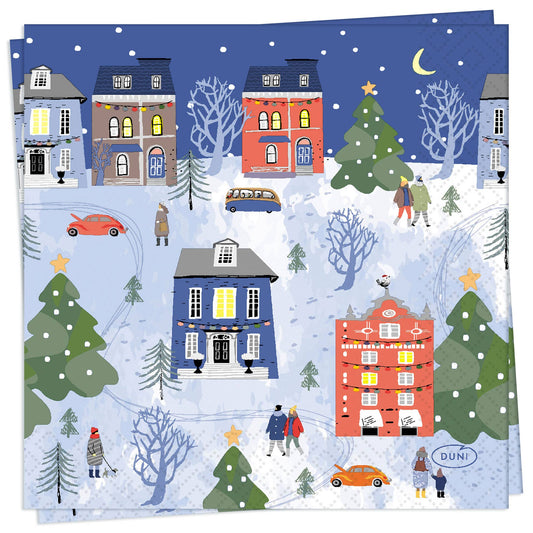 Twilight Collection - Winter Wonders - Duni Cocktail Napkin