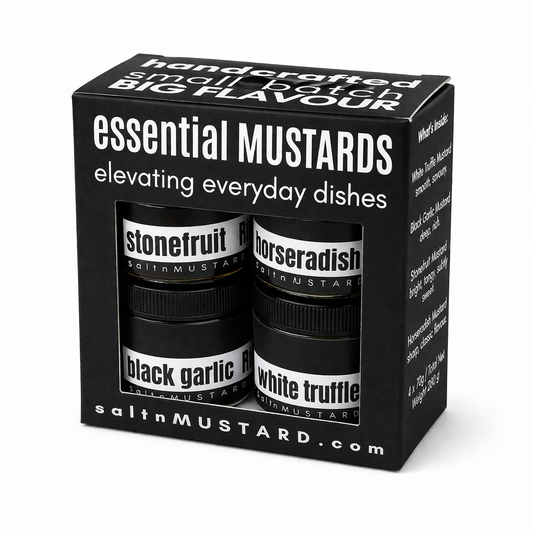 salt + MUSTARD - 4-Pack Gourmet Condiment Collection