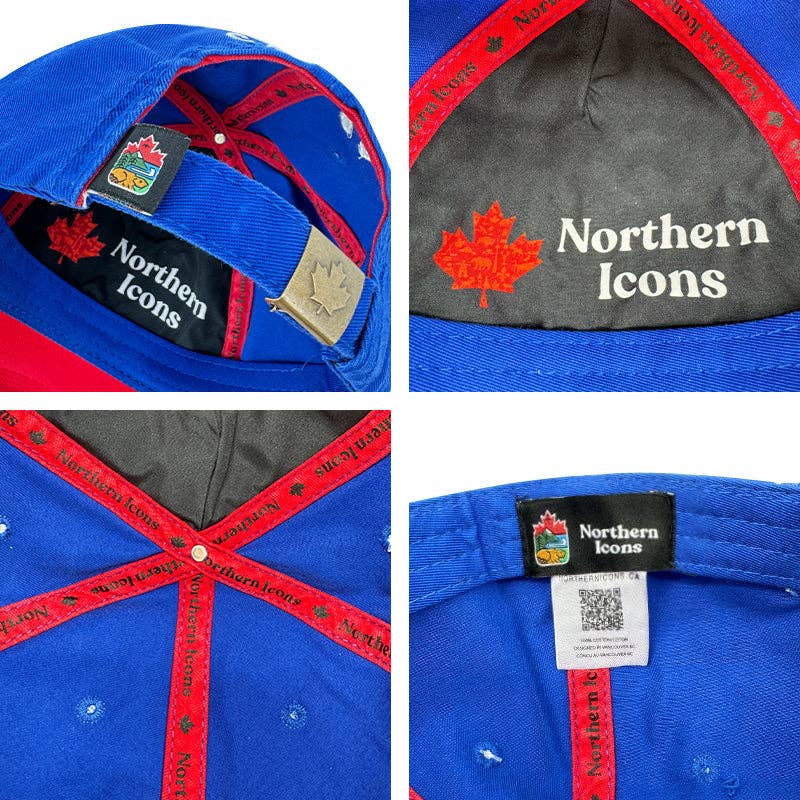 Northern Icons Canada - Canada Assorted Embroidery Badge Cap: Cherry