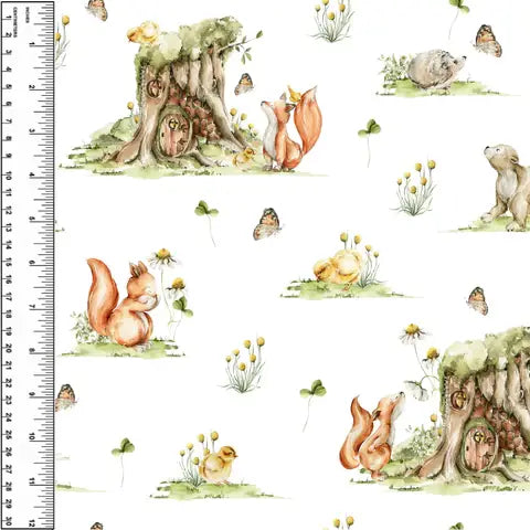 Busy Little Stitches - Woodland Neighbours Toddler Blanket