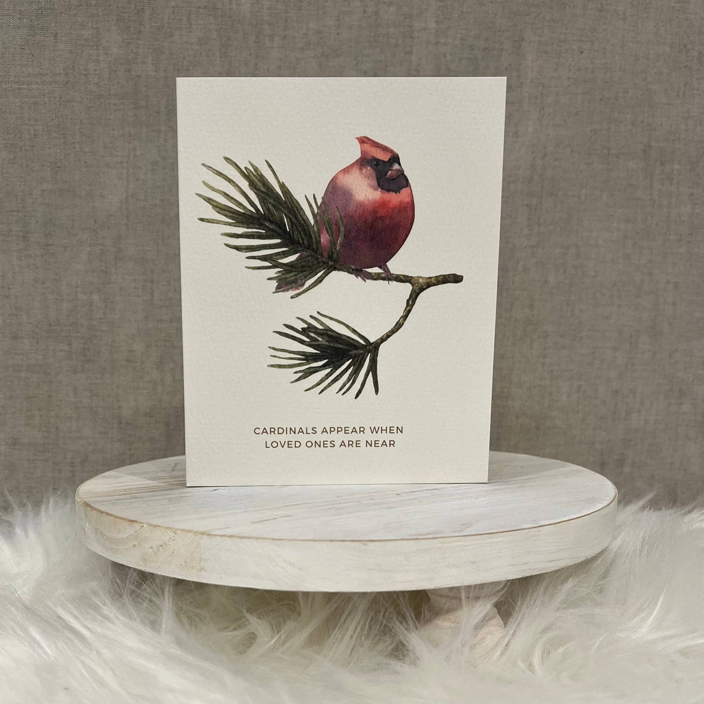 Paper Kuts - Cardinals Appear Sympathy Card - Includes Kraft Envelope: Square