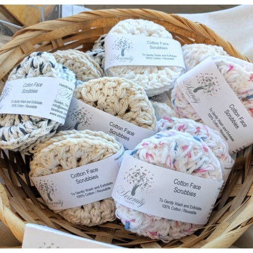 Serenity Soaps - Cotton Face Scrubbies: Confetti