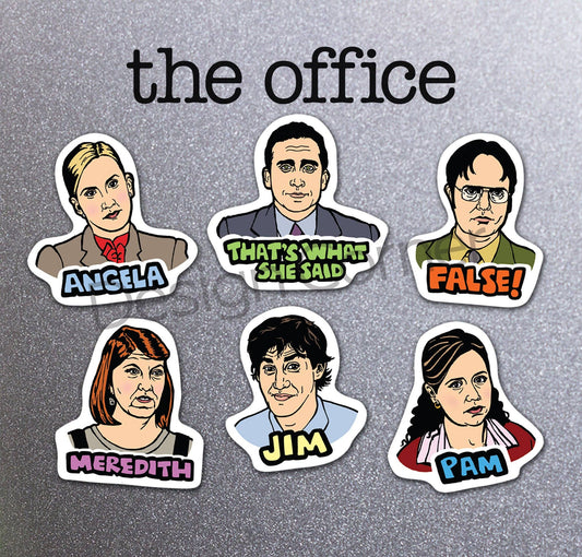Design Corner - The Office Die Cut Magnets 6 Pack