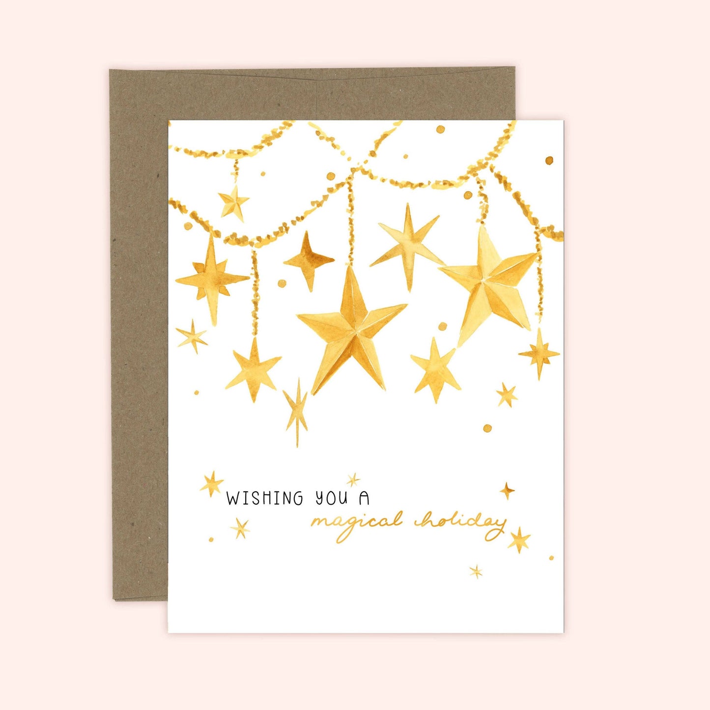Almeida Illustrations - Magical Christmas Card | Stars: White