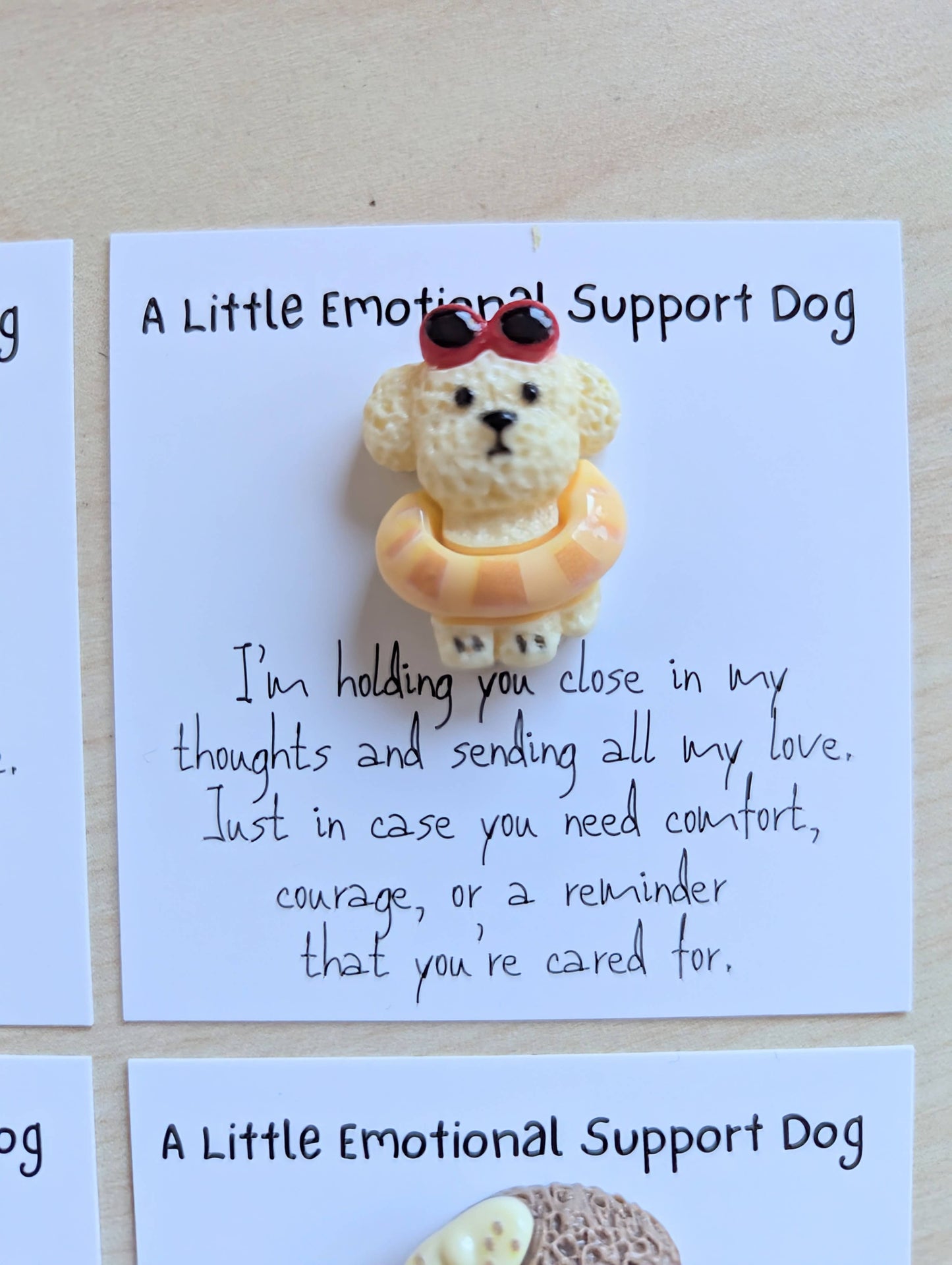 Uplifted Ink - Emotional Support Dog Card Sympathy, Encouragement & Thinkin