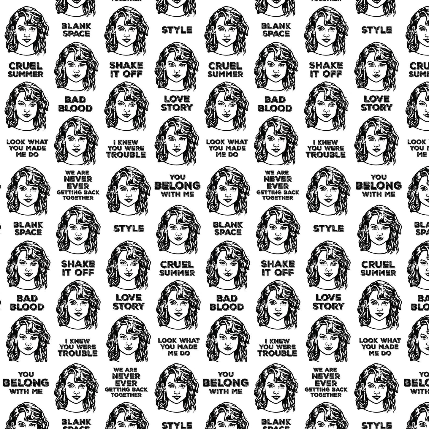 Design Corner - Taylor Swift Gift Wrap 24"x36" Sheet